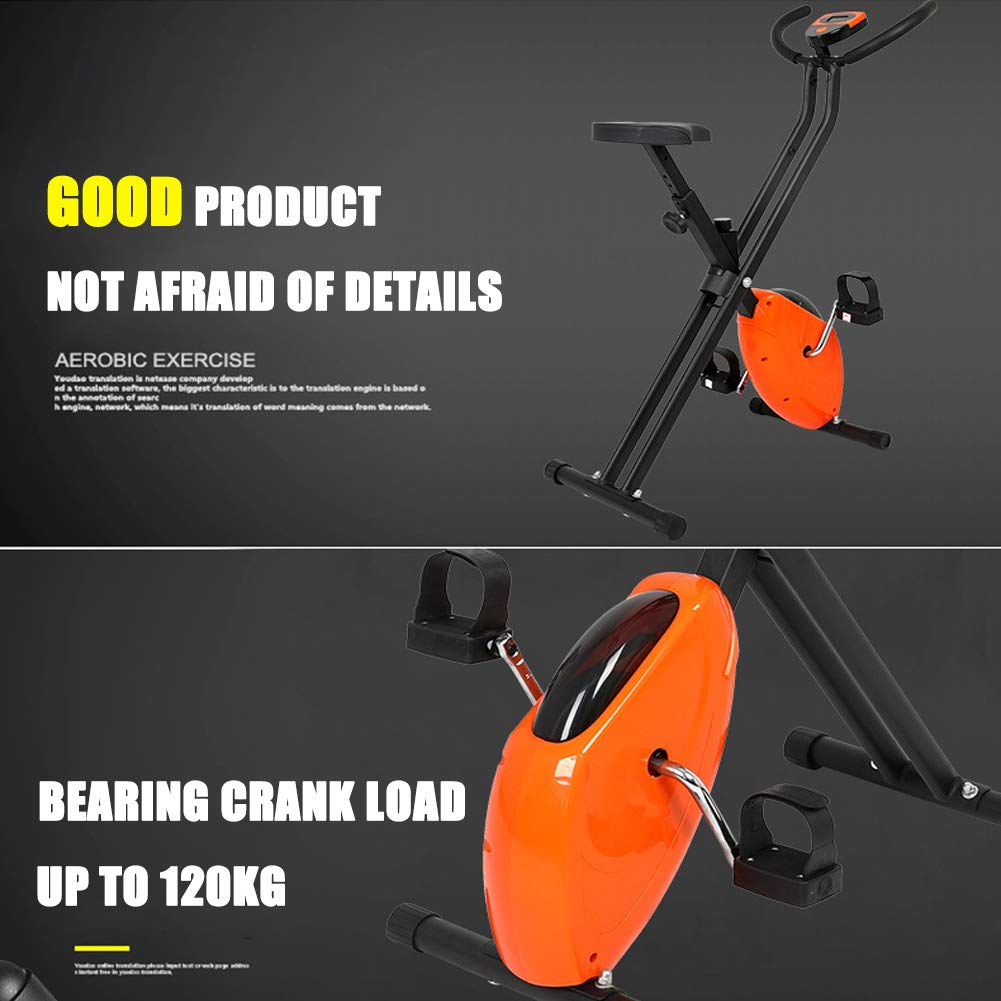 Cyclette Indoor, Bicicletta da Casa Pieghevole per Esercizi con Display a LED E Regolazione della Resistenza Infinita, Sicurezza del Volano all-Inclusive Nessun Pericolo Nascosto