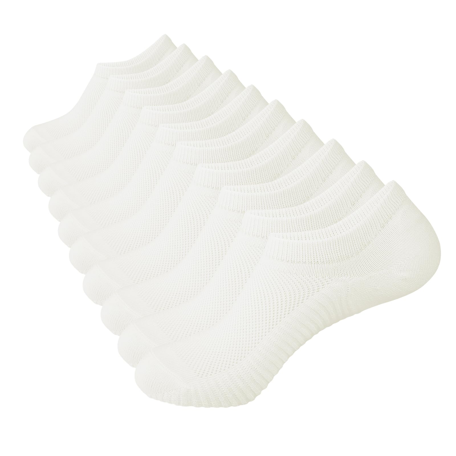 YOJOOM Sneaker Socken Damen 35-38 39-42, Füßlinge Sneakersocken mit Rutschfest Silikon,Laufsocken Gepolsterte Kurze Socken Unsichtbar