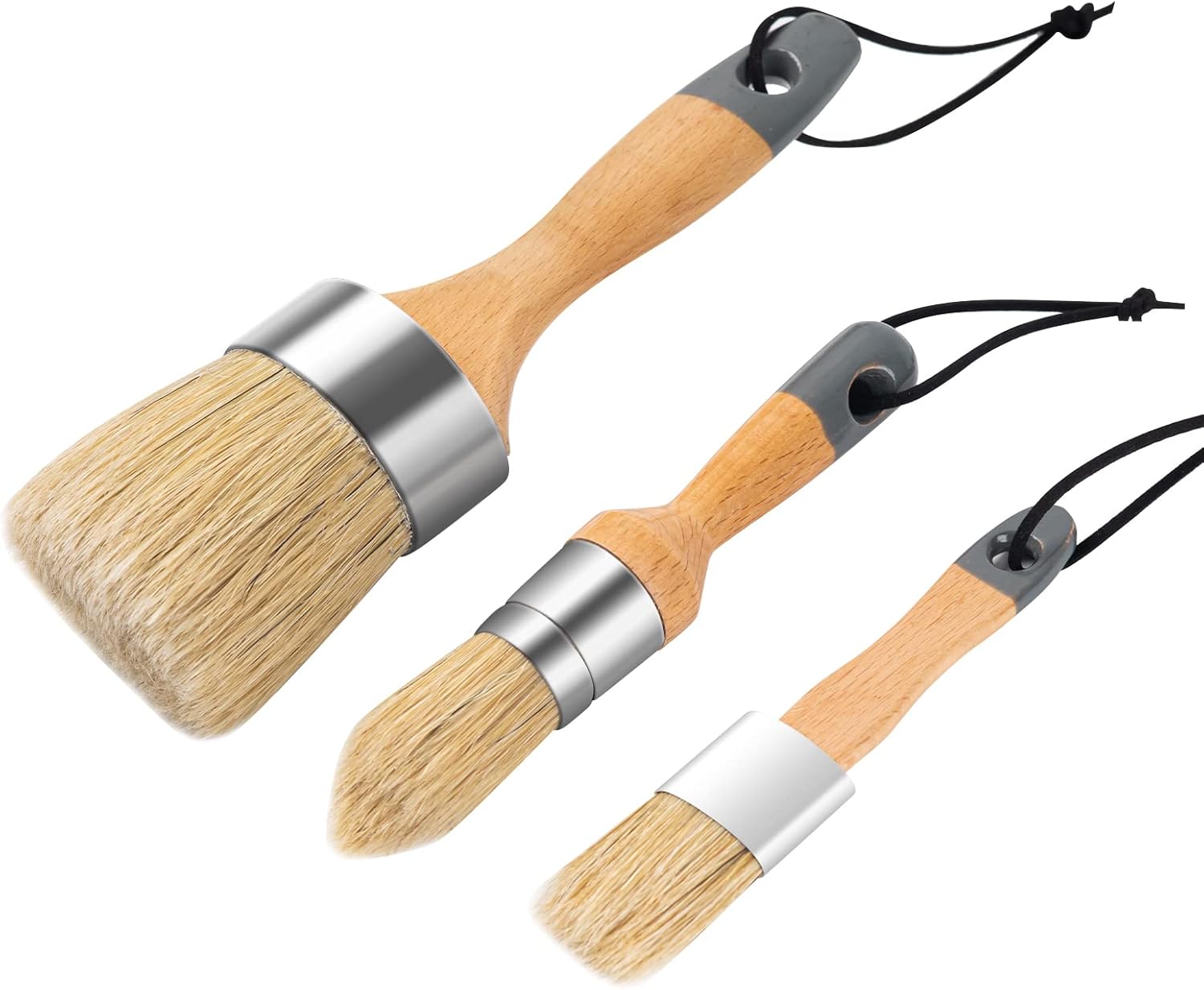 Mister Rui Chalk and Wax Paint Brush 3pcs, Chalk Paint