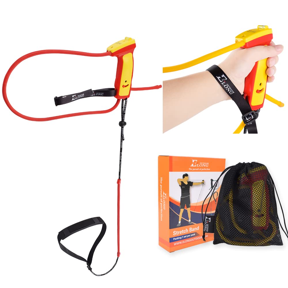 Elong Bogenschießen Bogentrainer Draw Trainingshilfe Gerät Stärke Stretch Band Exerciser Für Recurvebogen Compoundschießen Kinder Erwachsene Anfänger Experten
