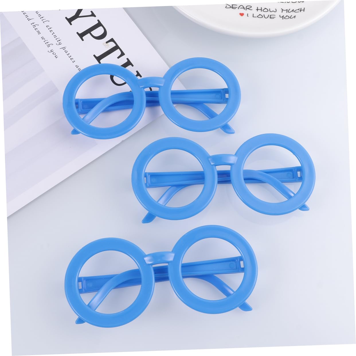 VALICLUD 12 Stk rundes Brillengestell kein Linsenbrillenrahmen Brillengestell verkleiden Kinderbrille ohne glas niedlich Brillengestelle Gläser Mädchen