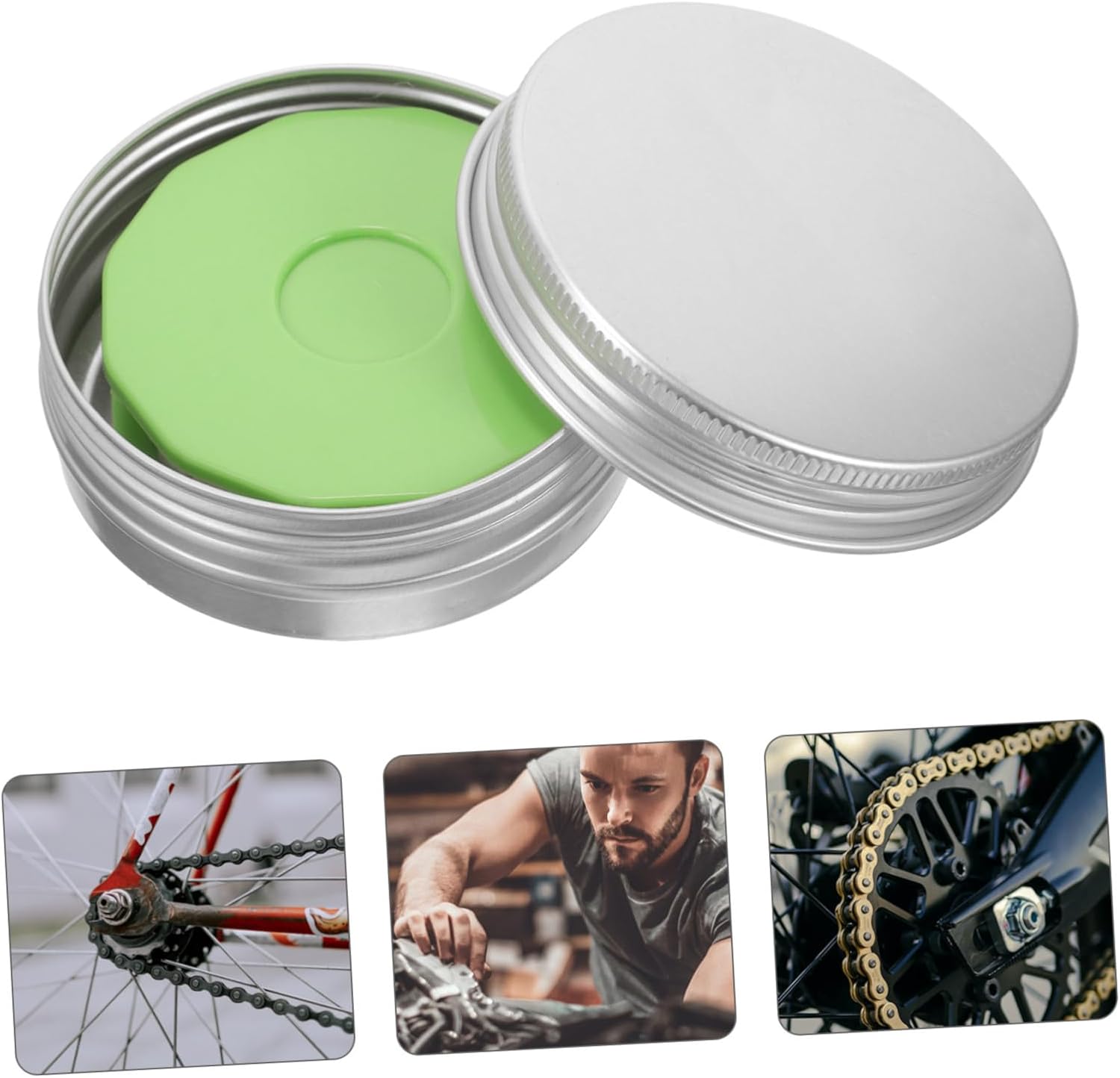 2pcs Bike Chain Roller Oiler Compact Oil Lubricator Tool for Bicycle Motorcycle Maintenance Reliable Chain Lubrication for Outdoor Riding