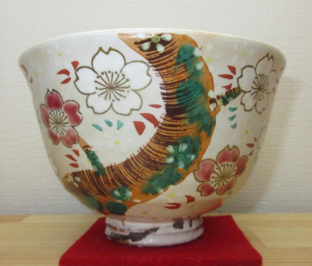 送料込【逢絢亭・新品】茶道具 茶碗 京焼 立雛の図 田中香