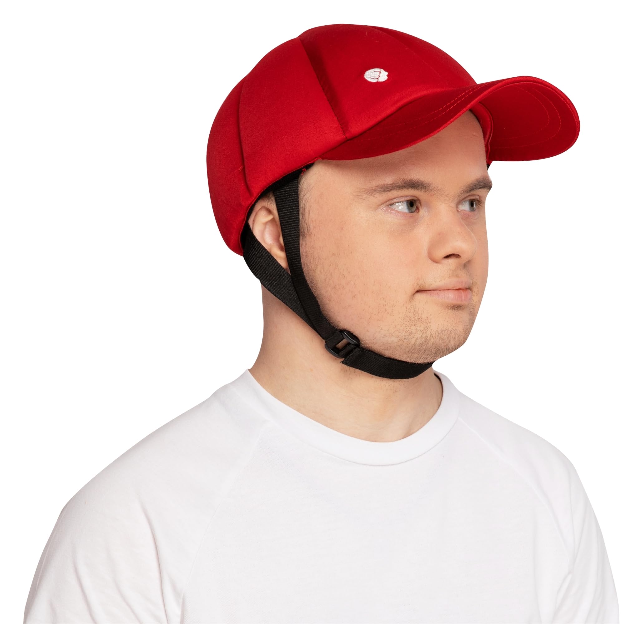 Ribcap Casquette Baseball Rouge | Casque Souple pour épilepsie et Chutes