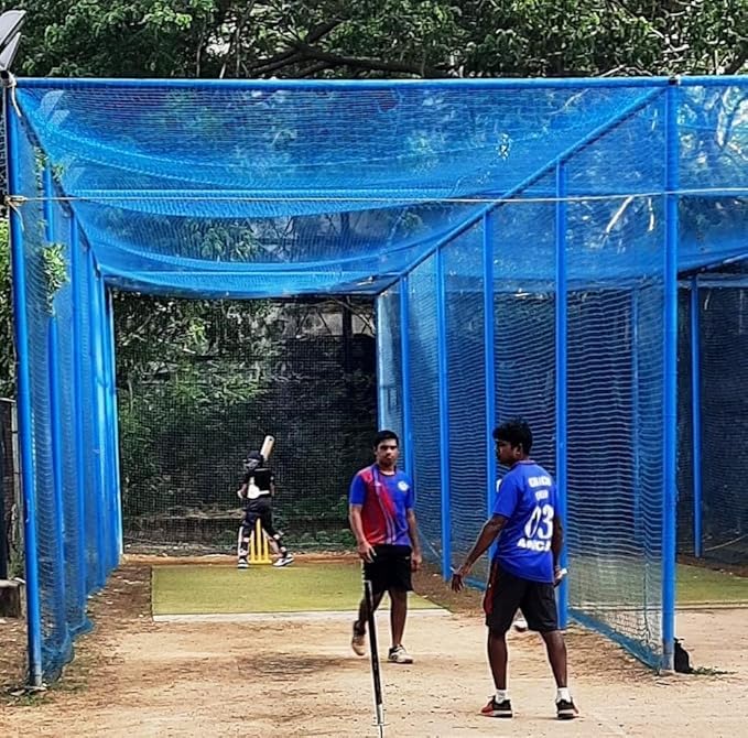 Azure Sports Netting, Cricket Practice Net, Blue, Heavy-Duty Mesh 1