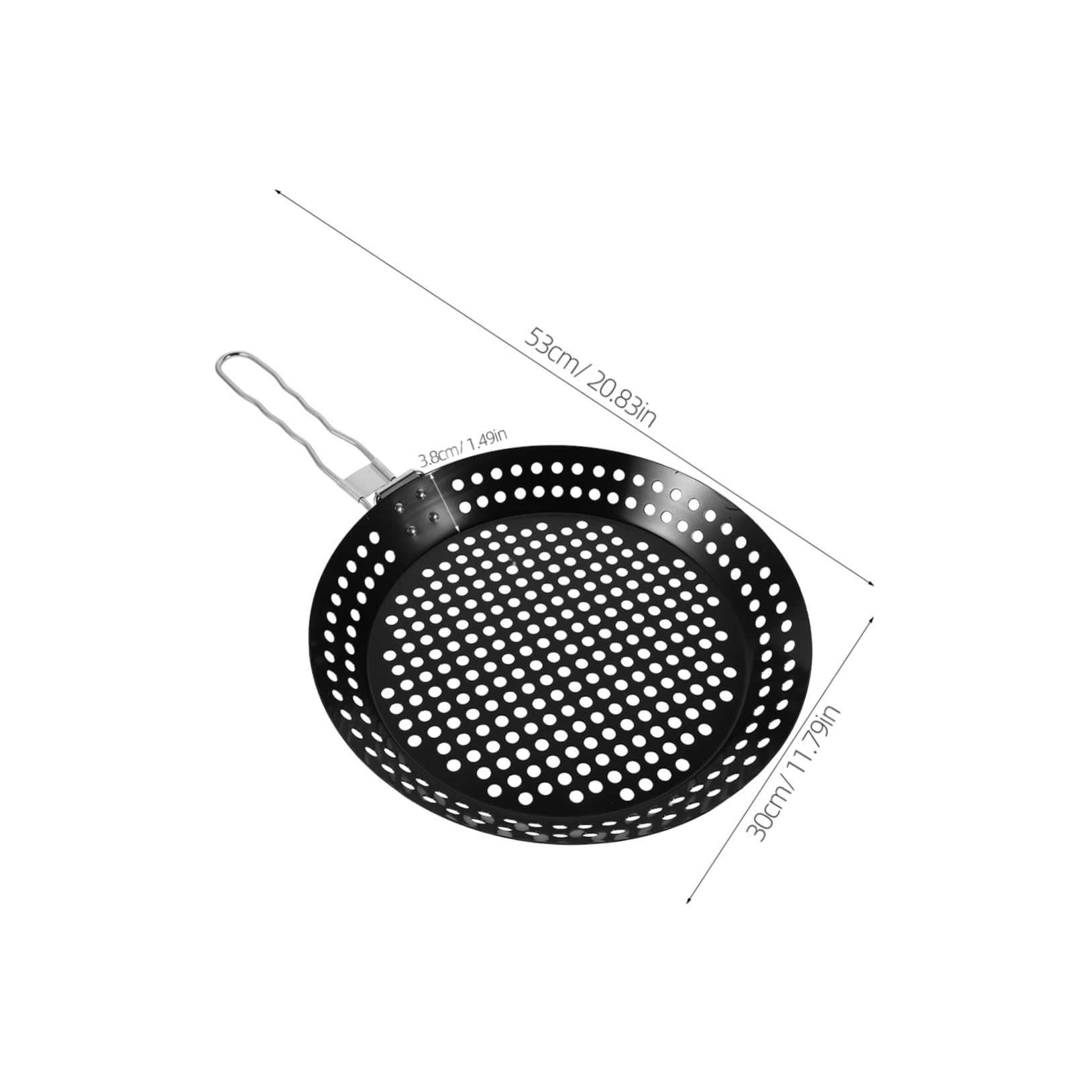 balacoo Outdoor Portable Barbecue Tray Nonstick Grill Pan for BBQ Camping Grill Pan for Indoor Cooking