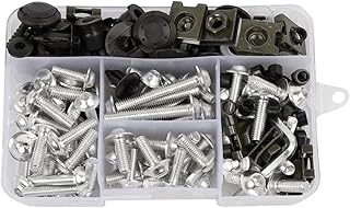 に適合するスズキ バンディット 1200 GSF 1200 1200S 1200Z リミテッド バンディット 1250S GSF 1250S 1250SA バンディット 600 GSF600S 用オートバイフェアリングボルト ナット ボルトセット(銀)