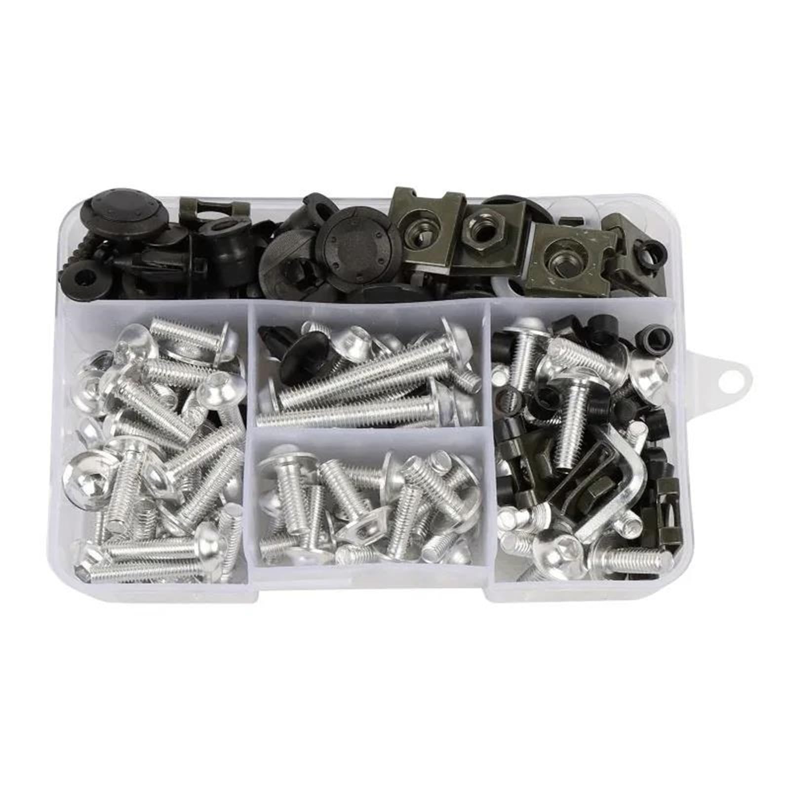 Vis de carénage et boulon de moto argent pour Suzuki Bandit GSF 600 1200