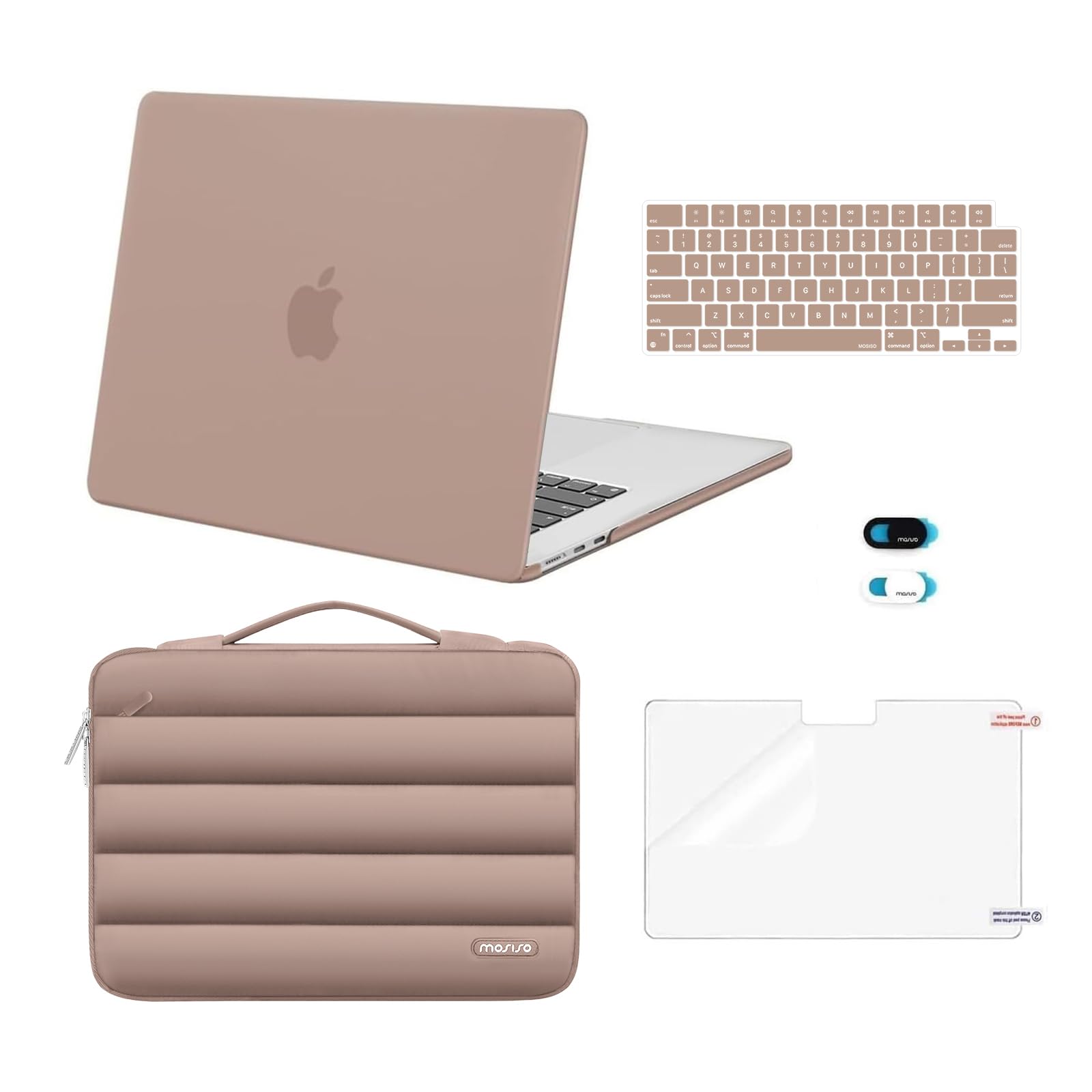 MOSISO Compatible with MacBook Air 15 inch Case M5 2026 M4 M3 M2 2025-2023
