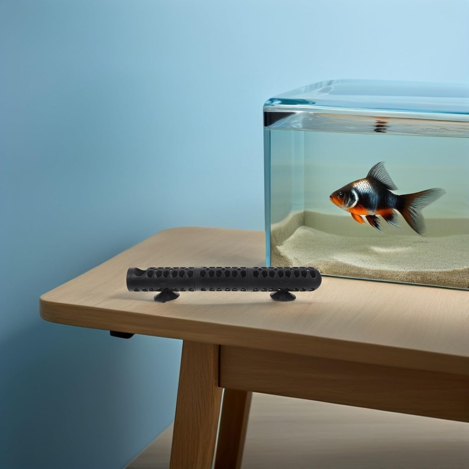 4pcs Fish Tank Heater Guard Plastic Protective Sleeve for Submersible Heaters to 2.8cm Diameter, Detachable Heat Resistant Cover with Suction Cups for Aquarium Safety