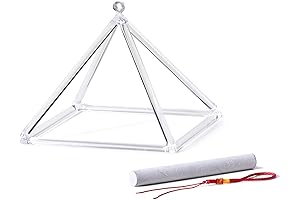 Quartz Crystal Singing Pyramid for Enhanced Meditation