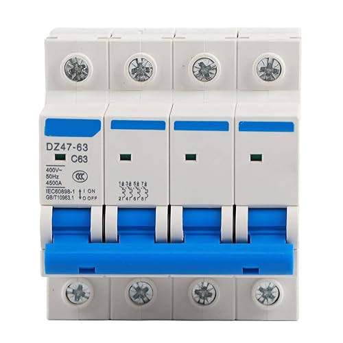 Miniatura 5 de Disyuntor de corriente residual DZ4763 4P,Interruptor de aire 400V63A,Protección contra fugas