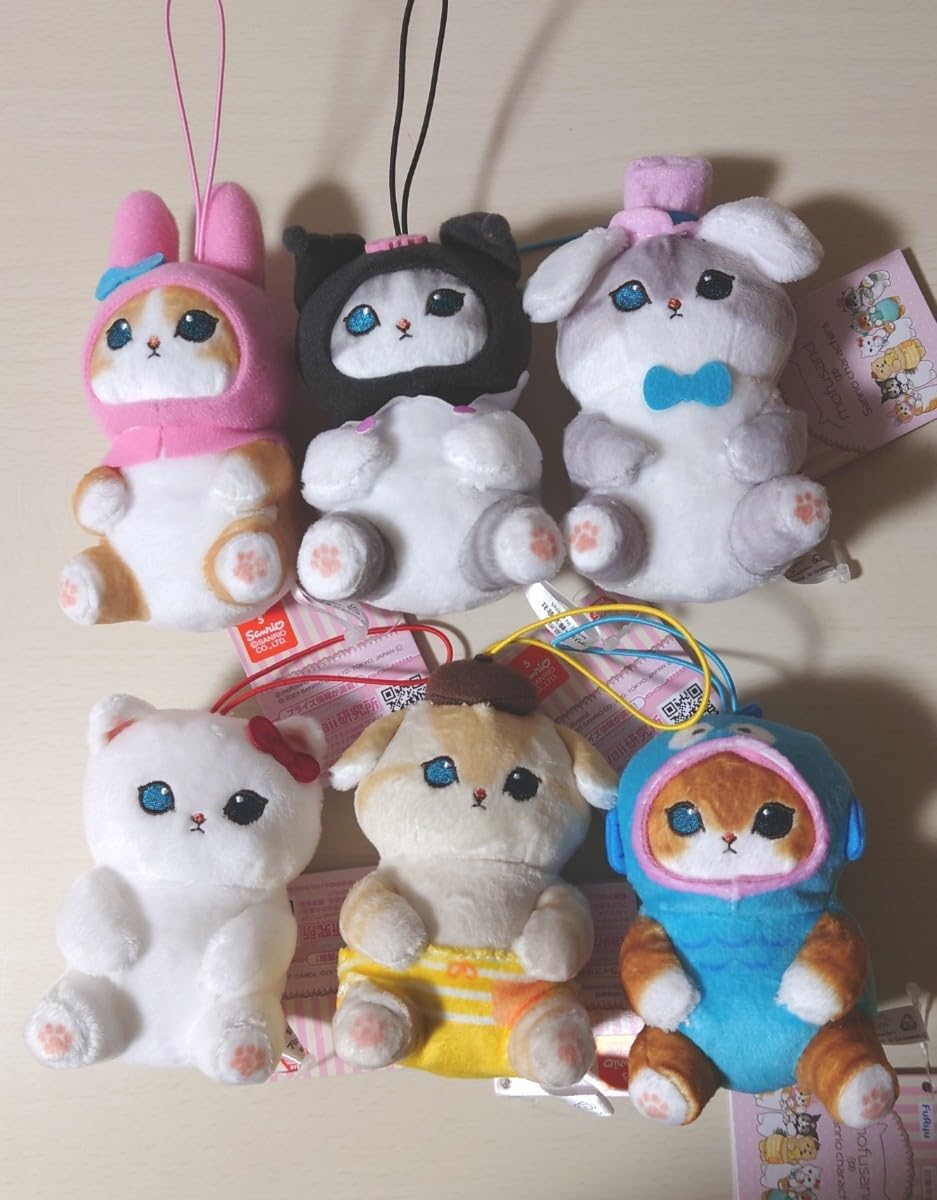 mofusand　マスコット　ぬいぐるみ　6個セット 楽天市場】【LINEお友達登録で10%OFFクーポン】mofusand