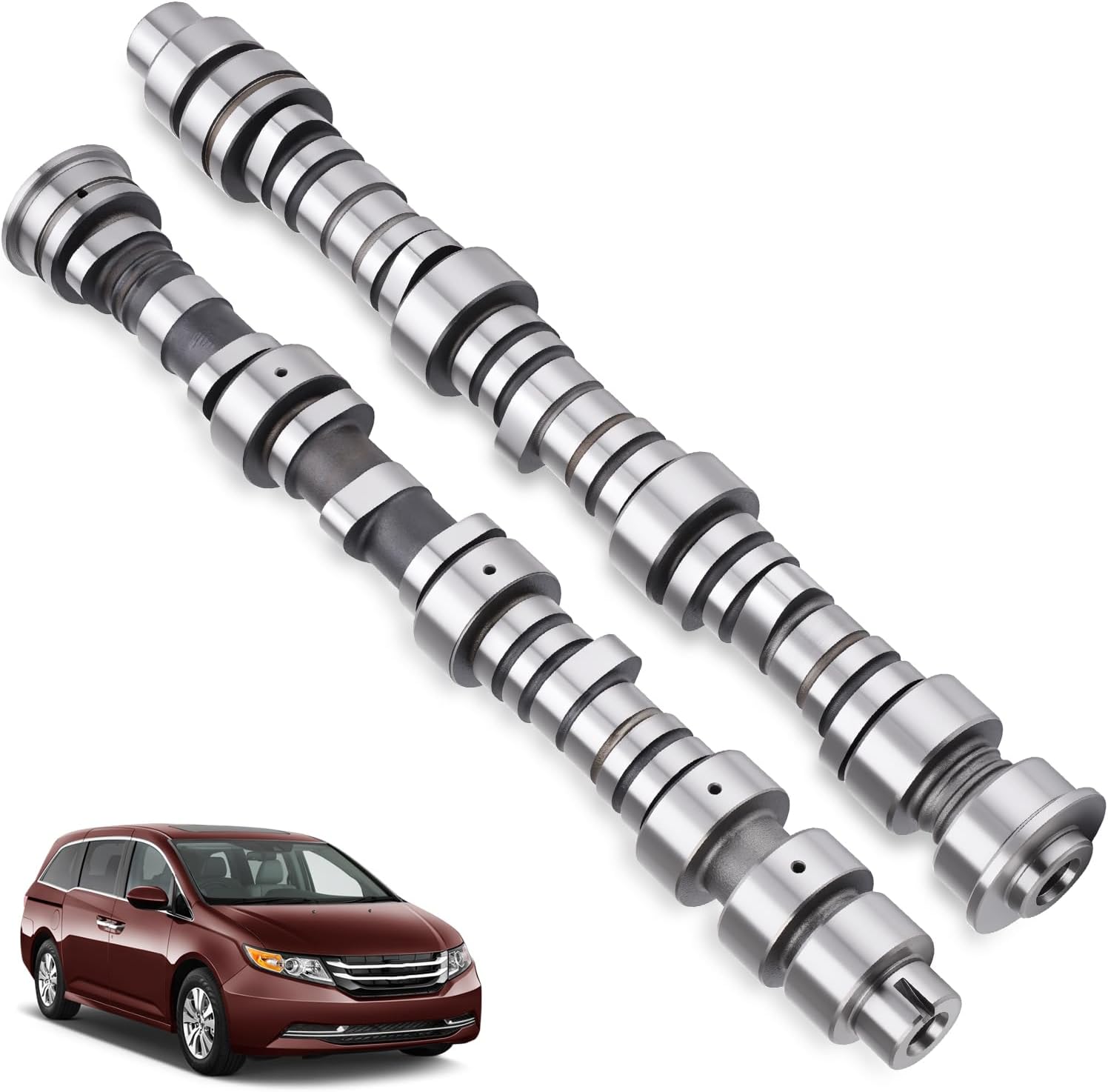 Front & Rear Camshaft Set Compatible with Honda Pilot 2009-2015, Odyssey 2008-2017 3.5L V6 Engine Replcae # 14100-RGW-A02, 14200-RGW-A02