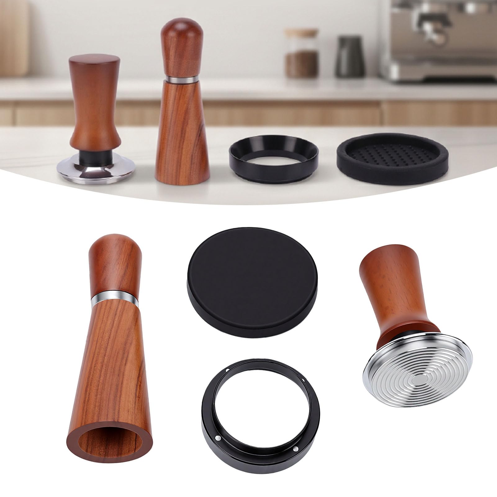 Kit de Accesorios para café de 51 Mm con Prensador con Resorte