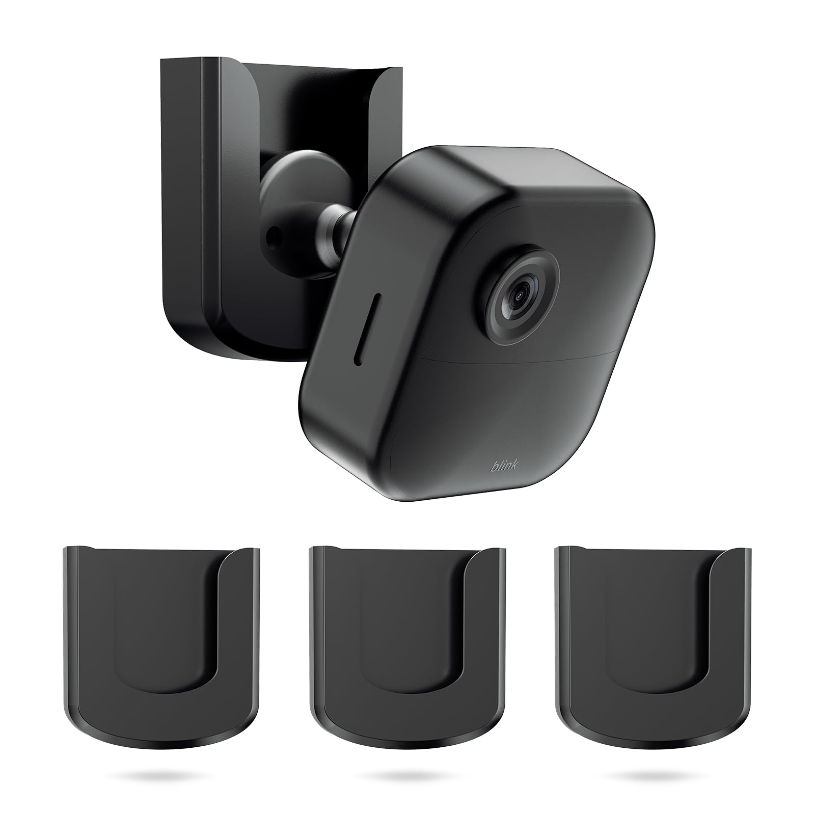 Blink Outdoor Camera Mount, No Drilling Mount Bracket Compatible with Blink Outdoor 4/ Blink Mini 2/ Blink Mini Camera, Adhesive No Screws Mount for Blink Cameras,3Pack (Blink Camera is Not Included)