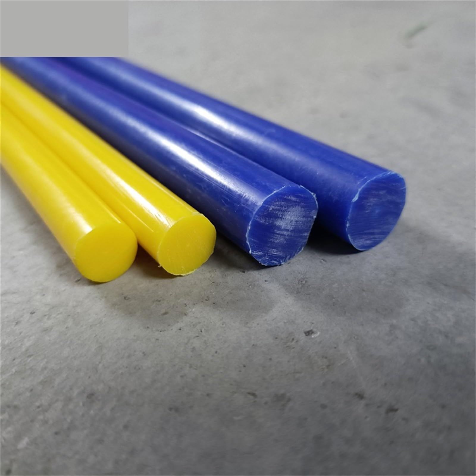 Rundstab aus hochdichtem Polyethylen 3-5PC Bunte Nylon Stange 3-30mm Gelb Rot Blau Grün Weiß Schwarz Solide Kunststoff Stick Länge 300 250 200mm(4PC Blue 250mm,Diameter 15mm)