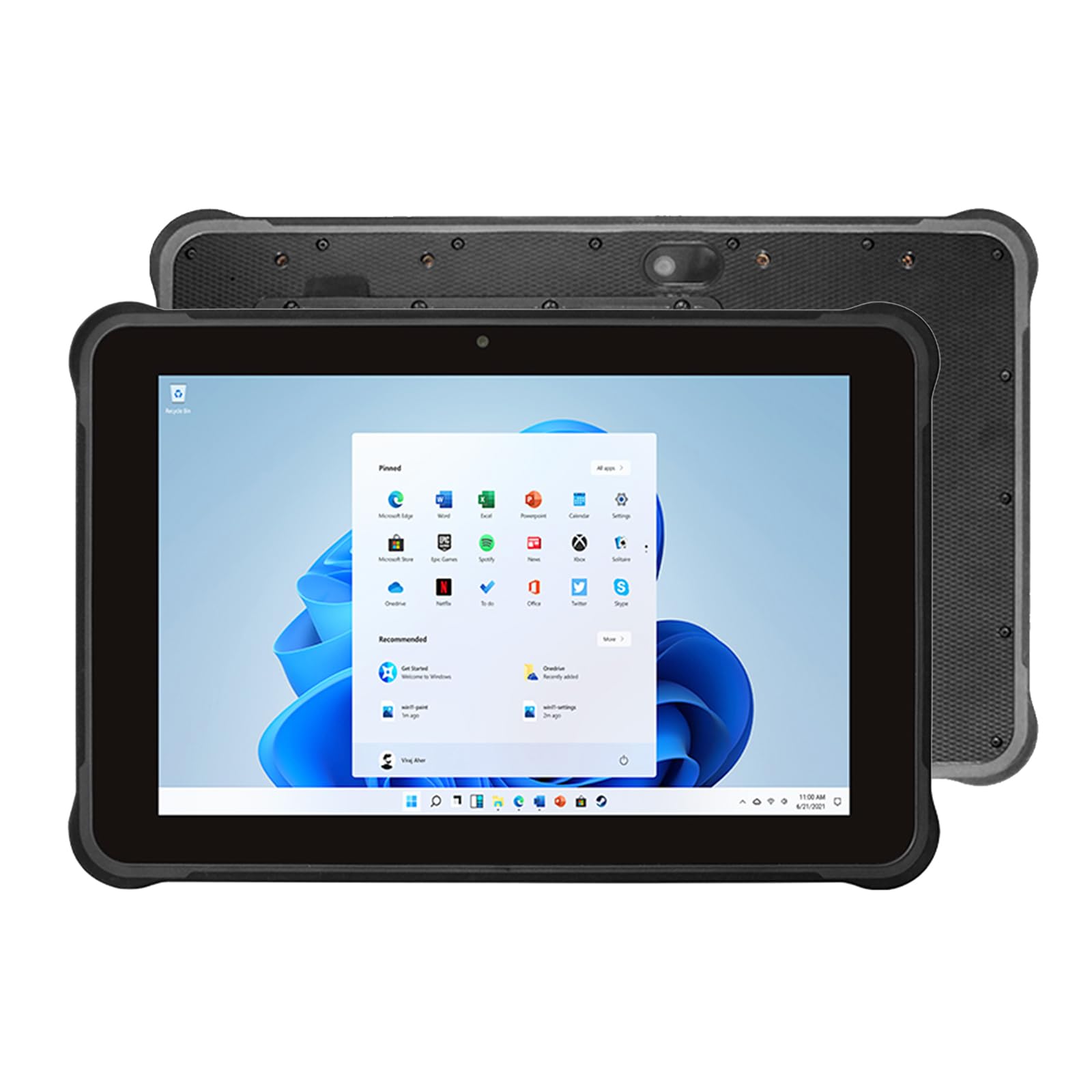 ST11-M Tablet resistente da 10,1 pollici con Windows 10 Pro con Intel i5-8200Y, 8GB/256GB, tablet impermeabile IP65, 4G LTE/GPS/NFC, 6000mAh, PC da lavoro industriale all'aperto