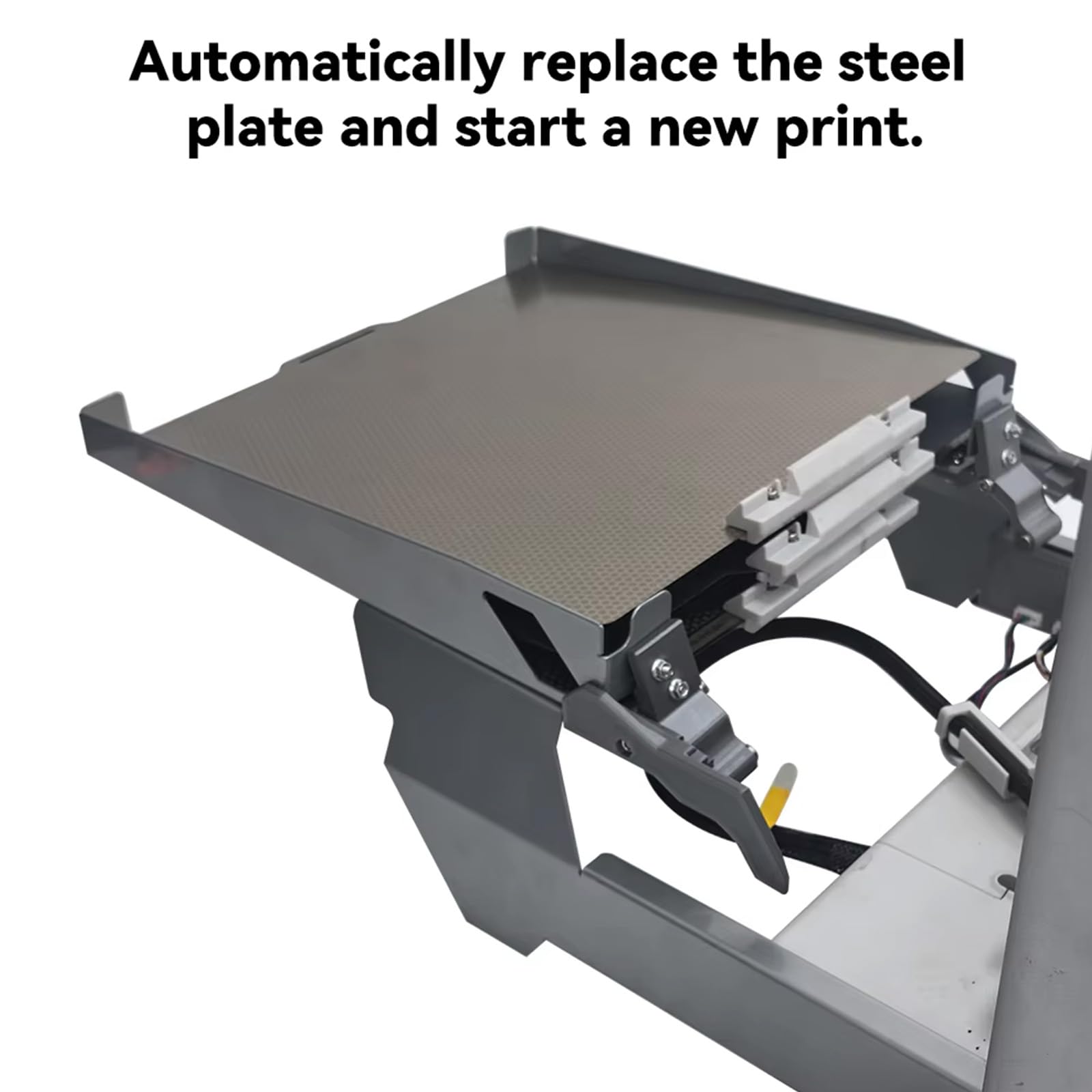 Ensemble de matériel de changement de plaque pour imprimante 3D de laboratoire de bureau, accessoires de remplacement de plaques mécaniques en métal avec supports préconstruits, rails et pièces de