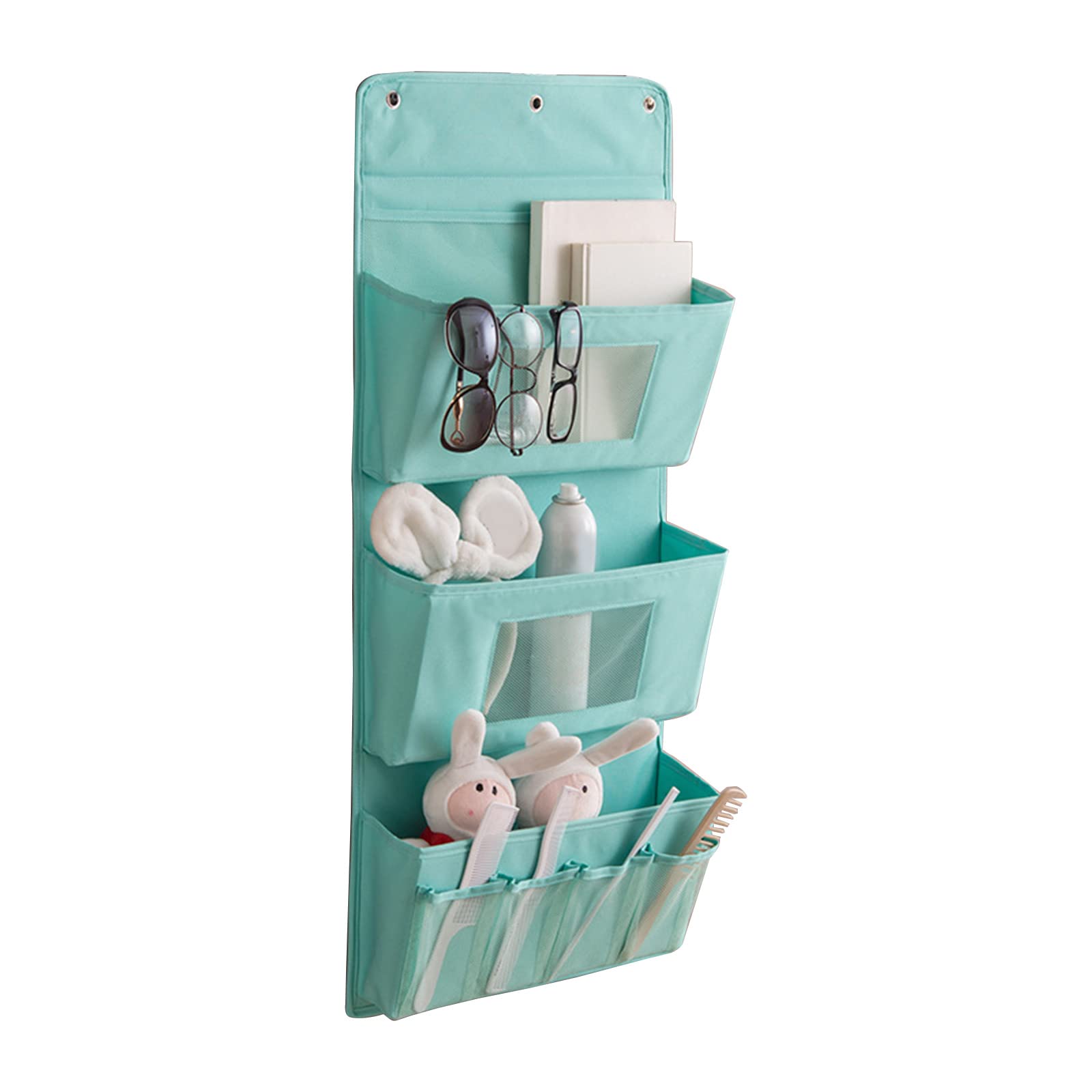 Buxuaaaa Washable Hanging Storage Bag for Bedroom Bathroom Behind Door Multi Layer Organizer for Dormitory Sundries Multilayer Storage Bag