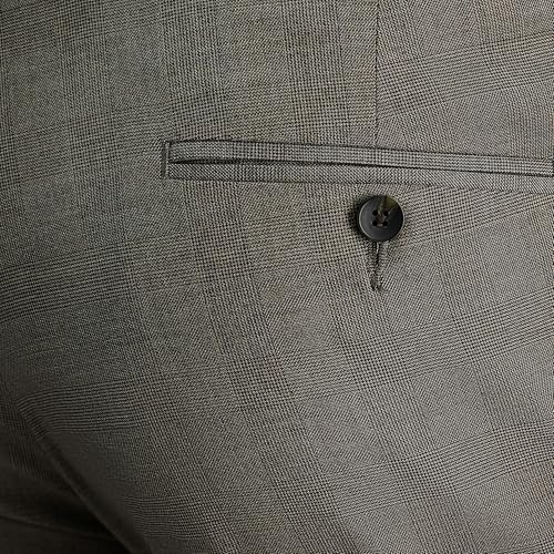 Haggar Men’s JMH Premium Stretch Tailored Fit Suit Separates-Pants and Jackets, Medium Taupe4