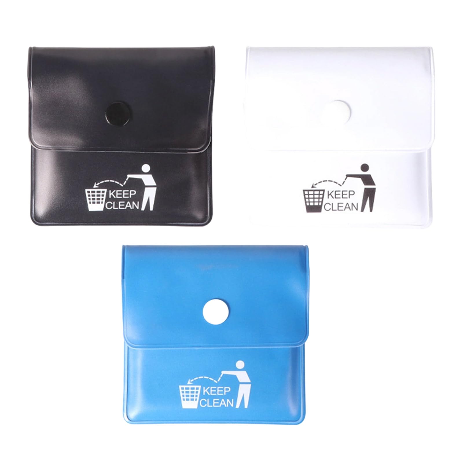 WEILWH Leakproof PVC Pocket Ashtray Ashes Pouches Compact Design Outdoor Travel Essential Ashes Container for Camping Hiking 3Pcs Travel Friendly PVC Ashtray
