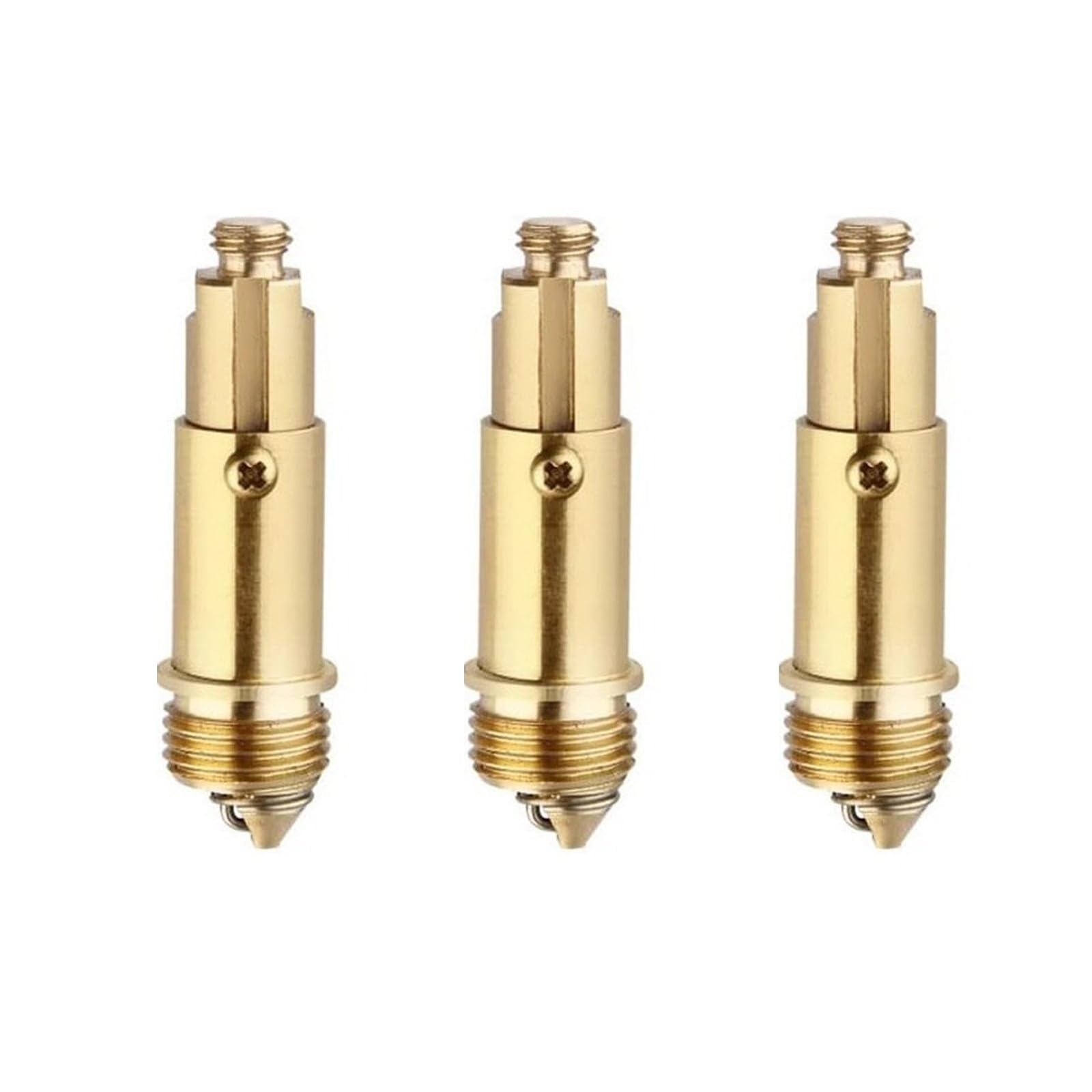 3 Pcs Pop Up Click Clack Brass Plug Bolt, Click Clack Basin Waste, Pop Up Sink Plug Replacement for Most Sink Basin Drain Stopper