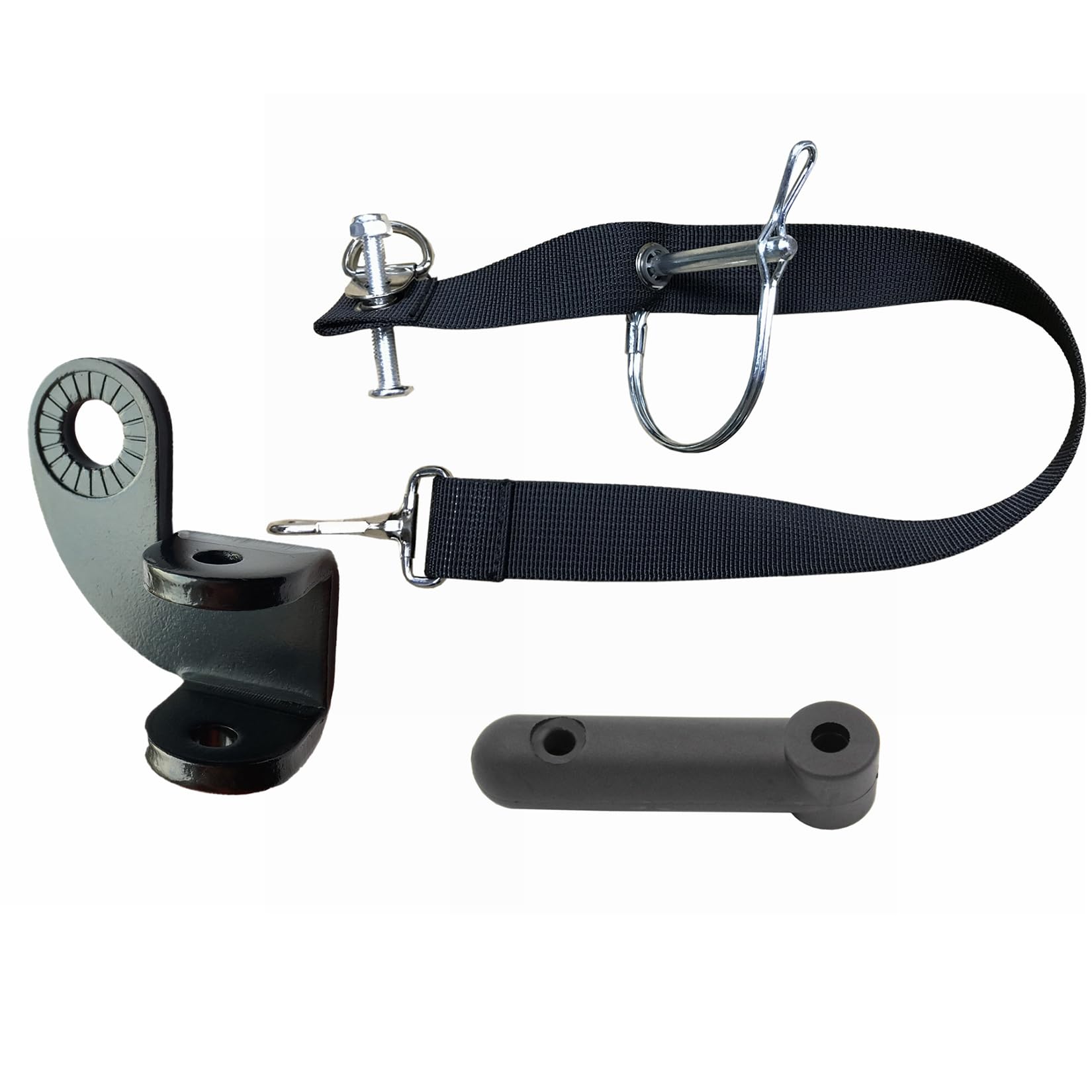 Steel Hitch and Flex Connector Set Compatible with Burley Bike Trailers and Other Similar Tow Arm Trailers