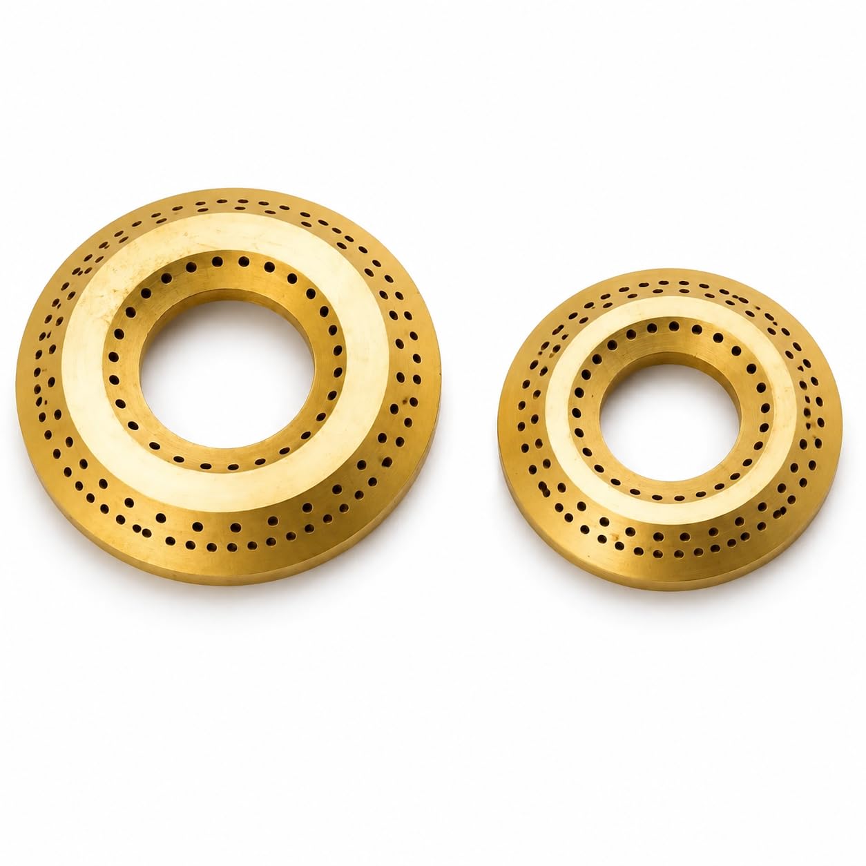 Brass Gas Stove Burner Set of 2 (1 Small 68mm + 1 Medium 78mm) | Heavy Duty Brass Burner Replacement for LPG Gas Stove | High Flame, Rust Resistant & Durable Kitchen Burner-image-17