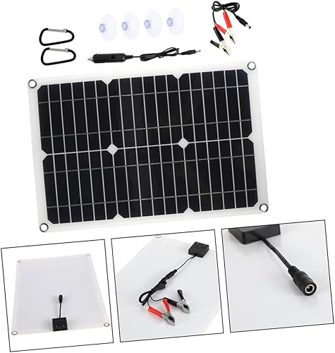 Miniatura 9 de Solar Panel Kit with Battery Clip Portable Solar Charger for Outdoor Rv Boat Camper Tent High Efficiency Wind-Resistant Design