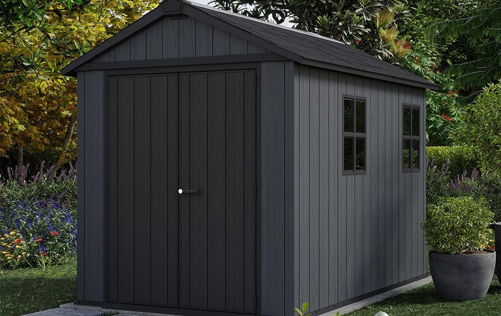 Keter Caseta Jardin Exterior Resina evotech Newton Plus 759,5,7m2,Ventana