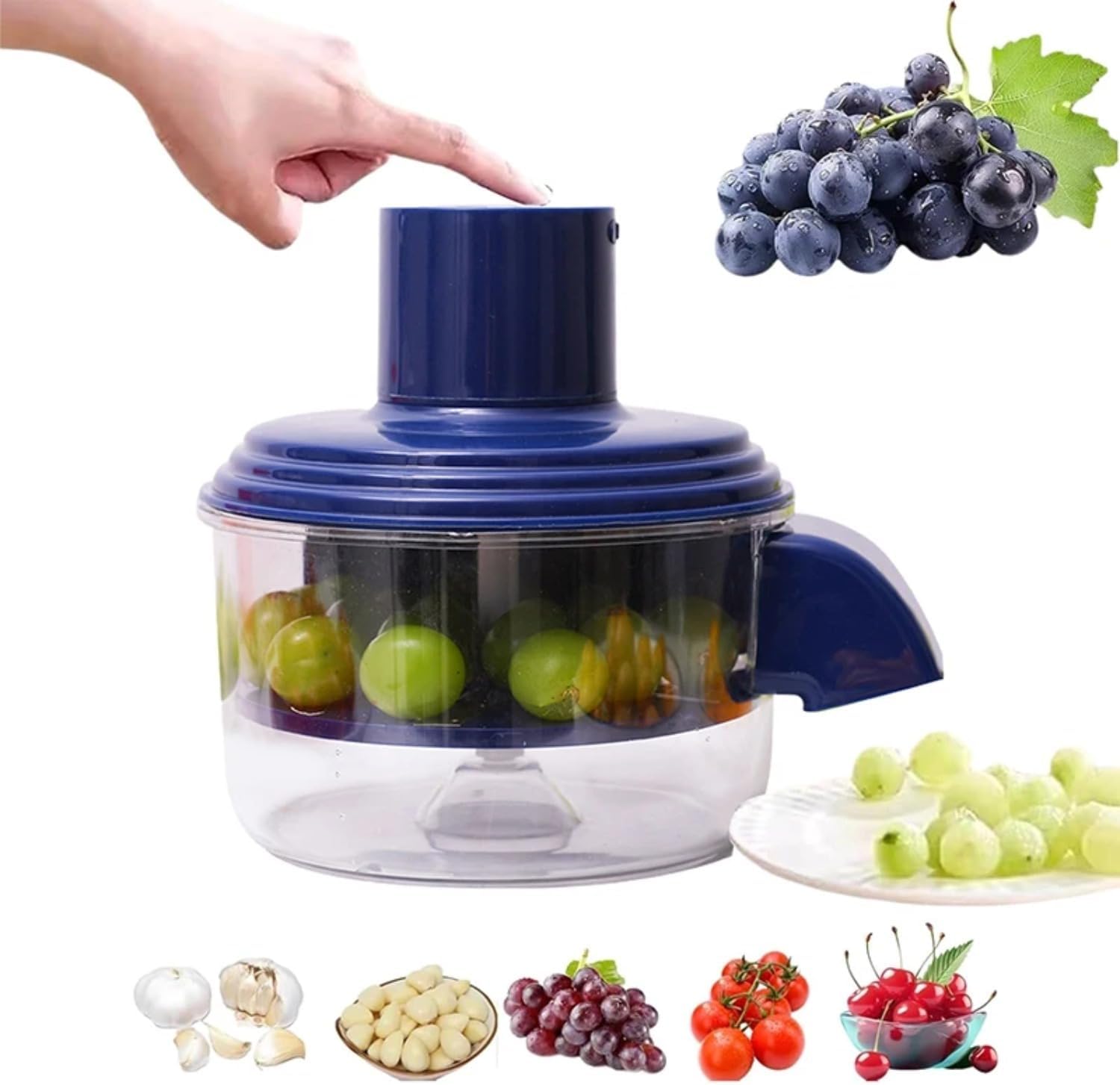 Grape Peeling Machine, Electric Garlic Peeler, Electric Peeler Fruits and Vegetables, Automatic Peeler Machine for Small Fruits like Grapes, Garlic, Ideal for Home Kitchen and Small Commercial Use