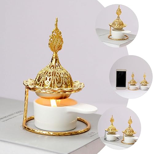 Miniatura 7 de Anneome Lámparas aromáticas Calentador de aceite esencial, quemador de aceite perfumado, soporte de vela de cerámica, difusor de aroma para el