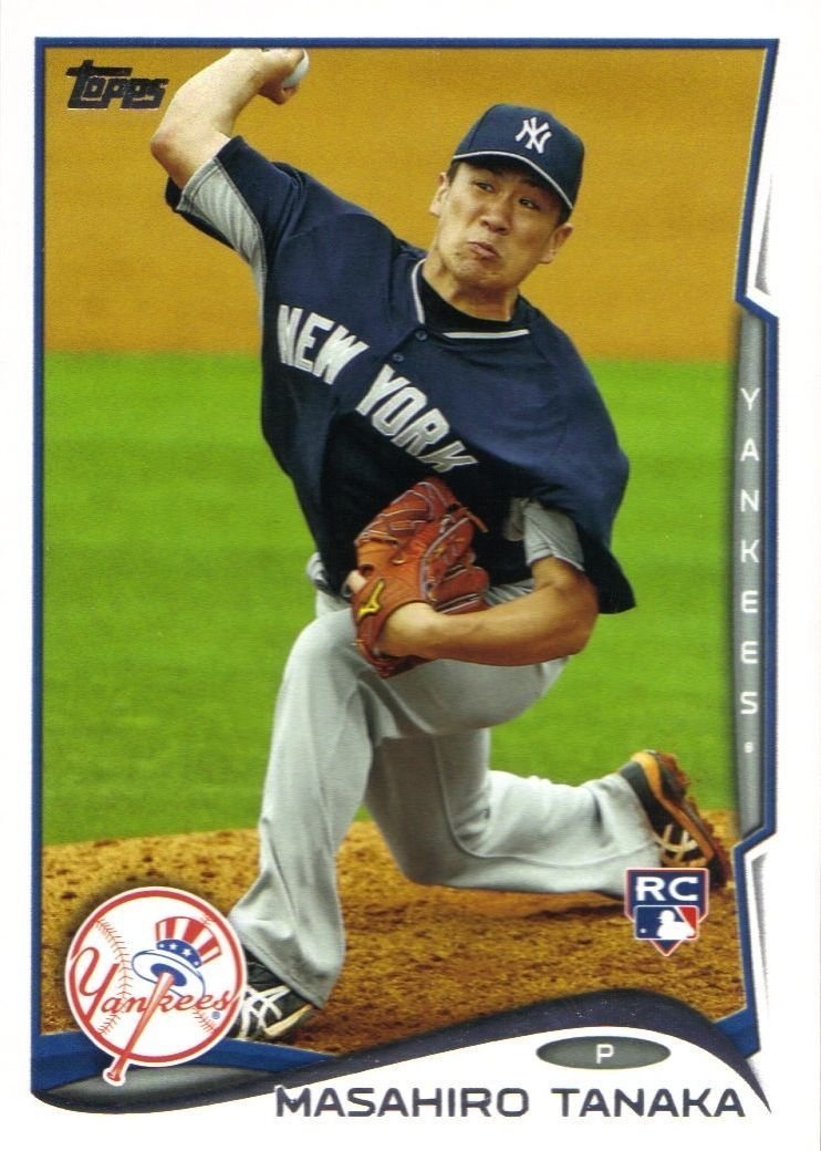 2014 Topps Baseball MASAHIRO TANAKA Rookie autograph auto