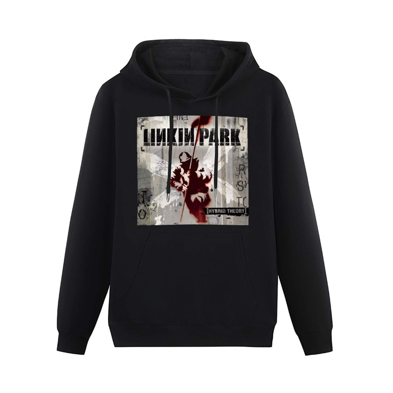 Mgdk Hybrid Theory Linkin Park Vintage Hoodies Long Sleeve Pullover Loose Hoody Sweatershirt M Black