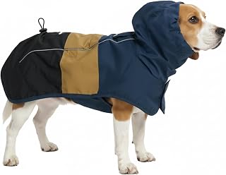 Spark Paws Dog Raincoat - Waterproof Rain Jacket w/Hood, Full Coverage