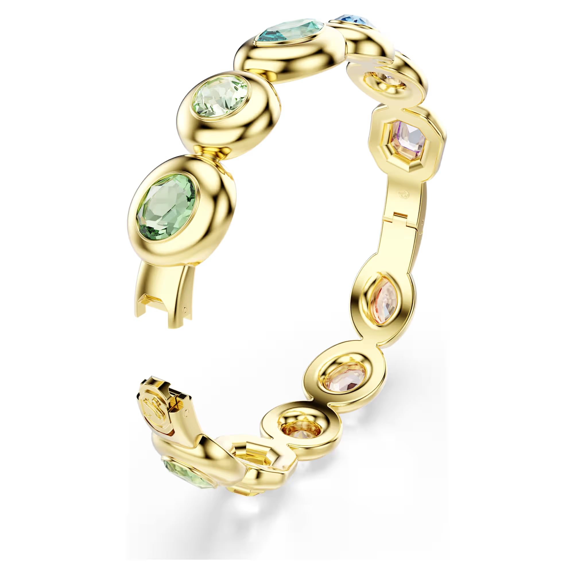 Swarovski Gema Armreif, Unisex, mehrfarbig, vergoldet