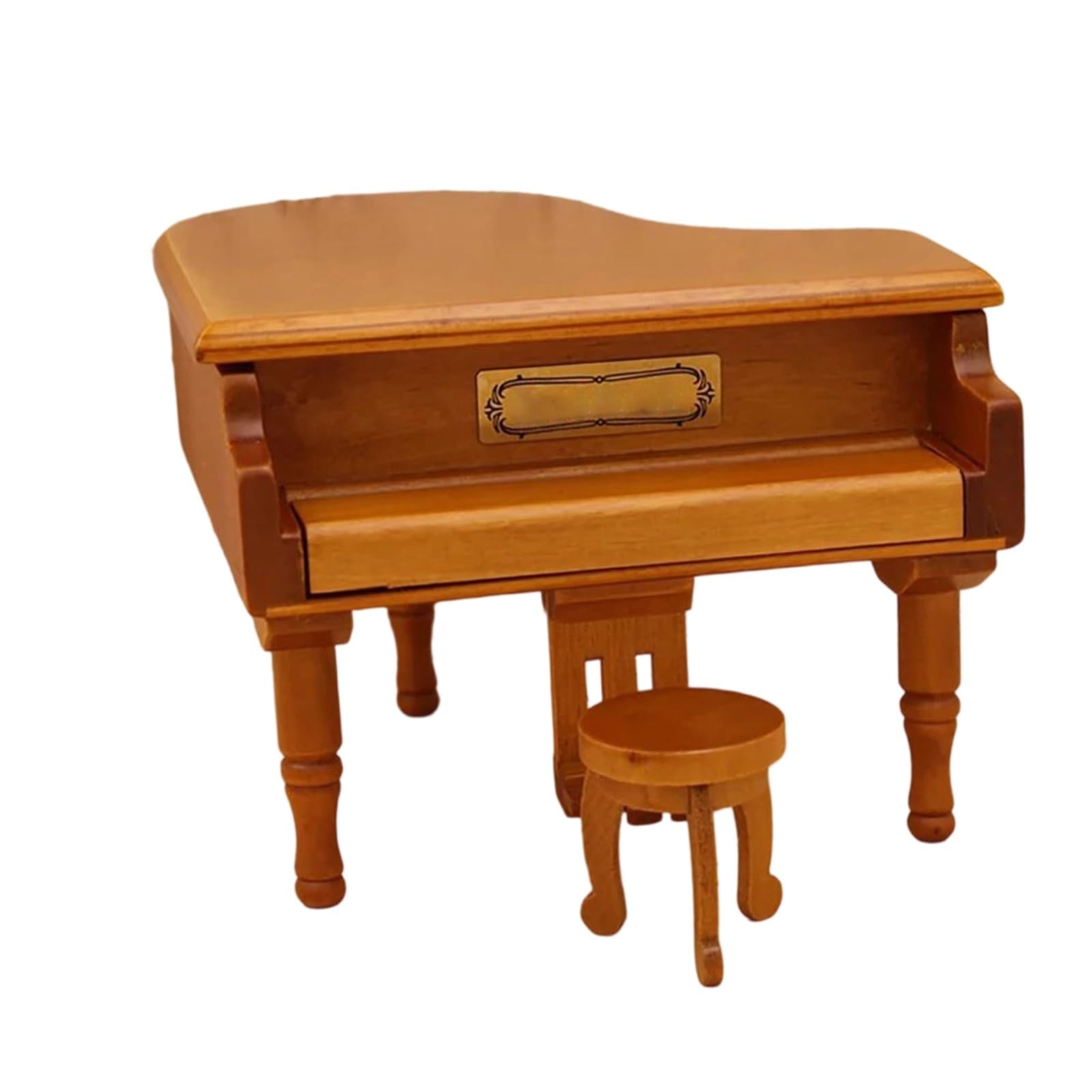 Ozdoby na instrumenty muzyczne Miniaturowy model fortepianu koncertowego z ozdobami instrumentów muzycznych(Light brown)