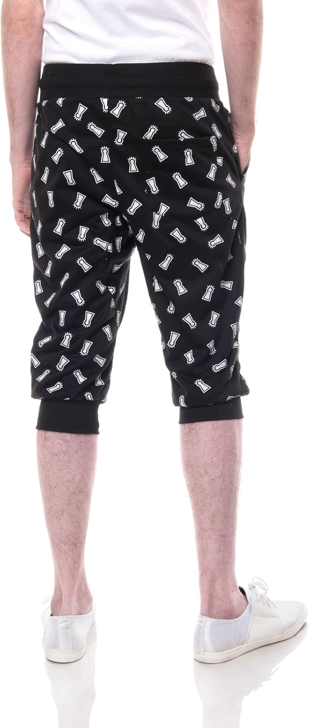 mens harem jogger shorts