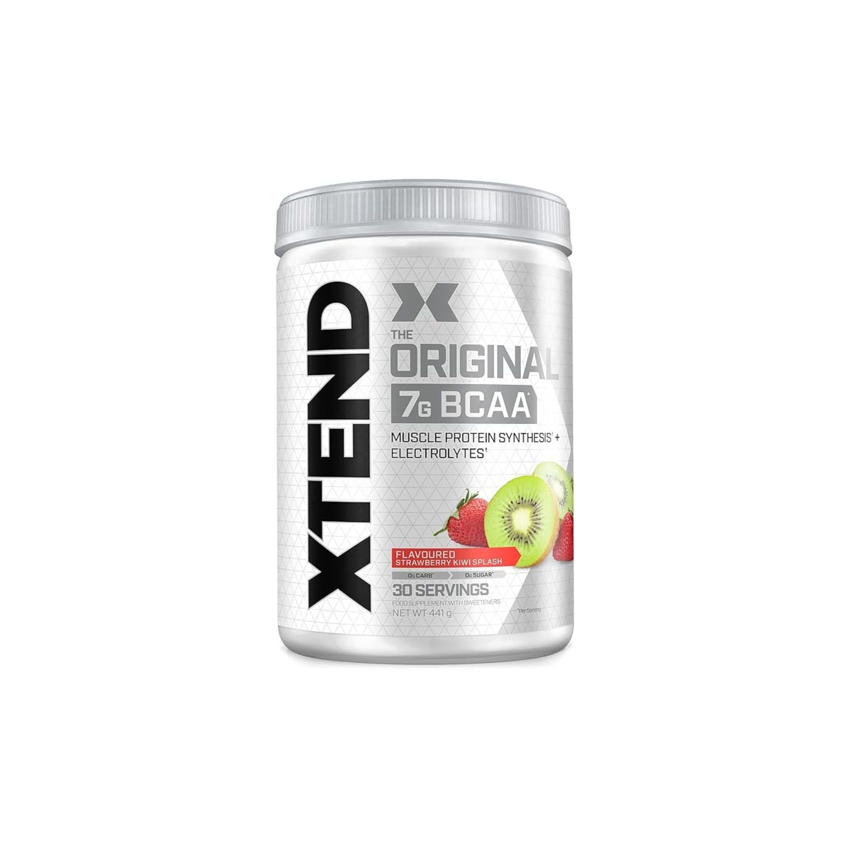 Poudre XTEND Original aux BCAA - orange sanguine | complément alimentaire aux acides aminés ramifiés | 7 g de BCAA + électrolytes pour récupération et hydratation | 30 portions