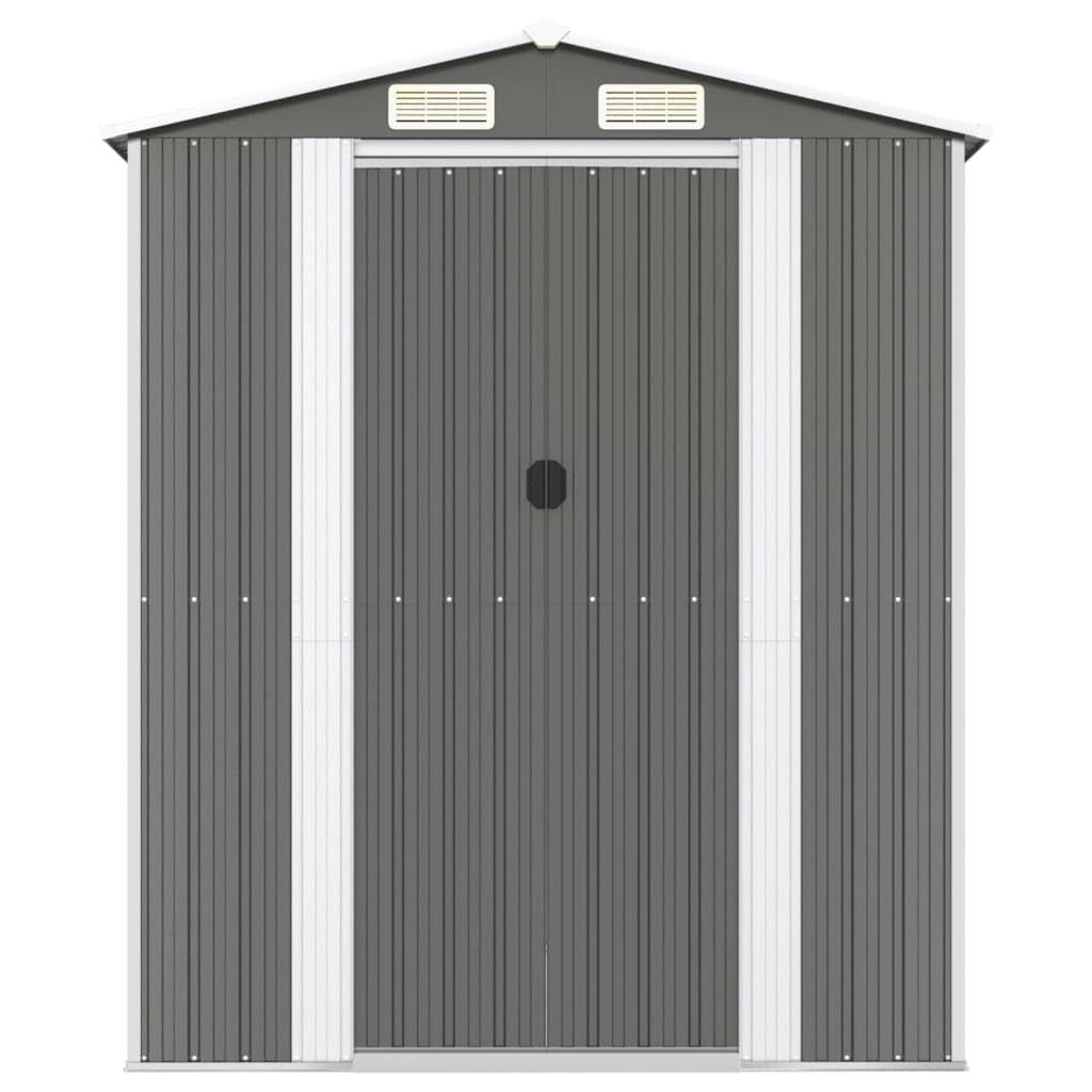 Générique Abri de Jardin Gris Clair 192x606x223 cm Acier galvanisé,Maison & Jardin,Pelouses & Jardins,Vie en extérieur,Structures extérieures,Cabanes & abris de Jardin,3147443