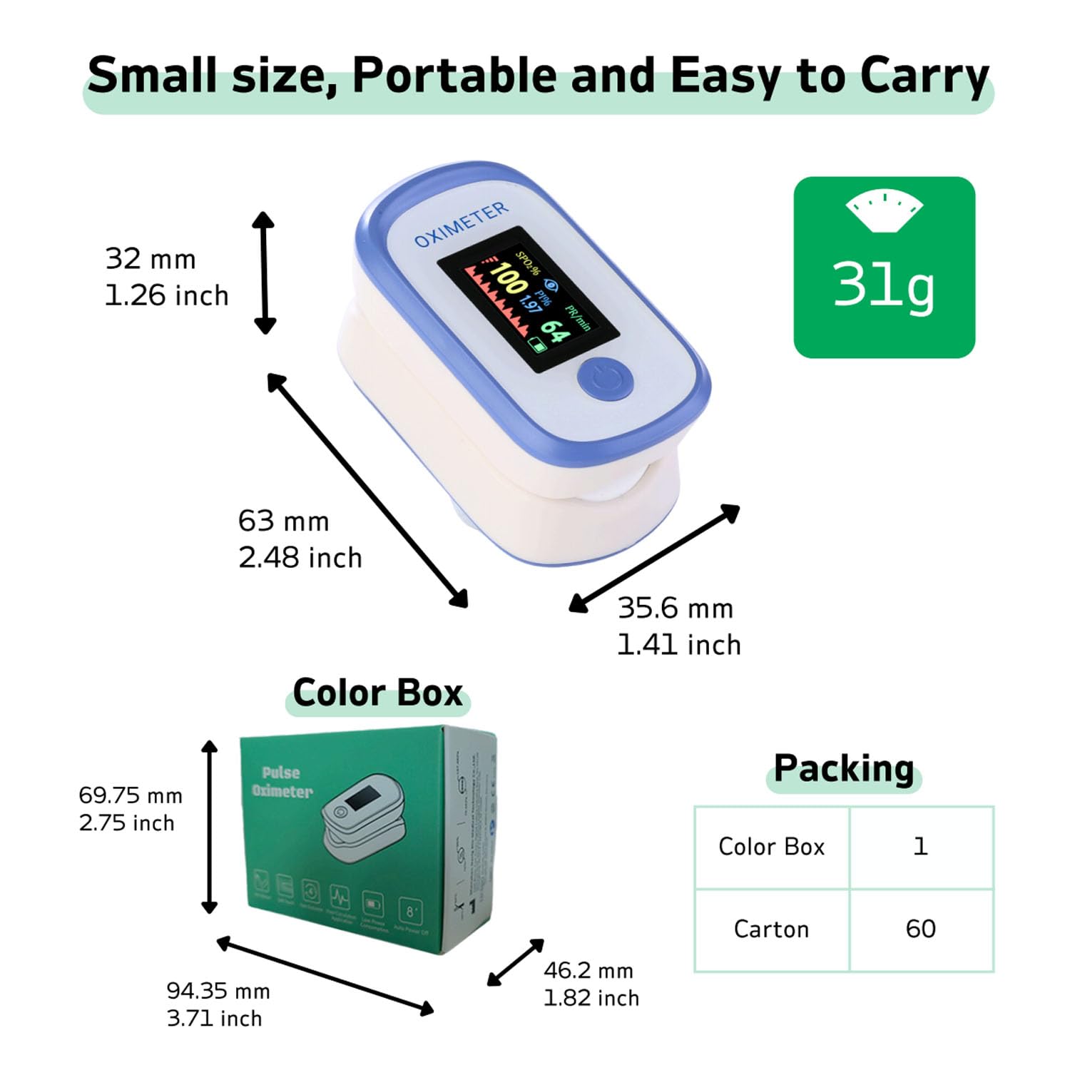 Pulse Oximeter - Monitor SpO2 & Respiration -2
