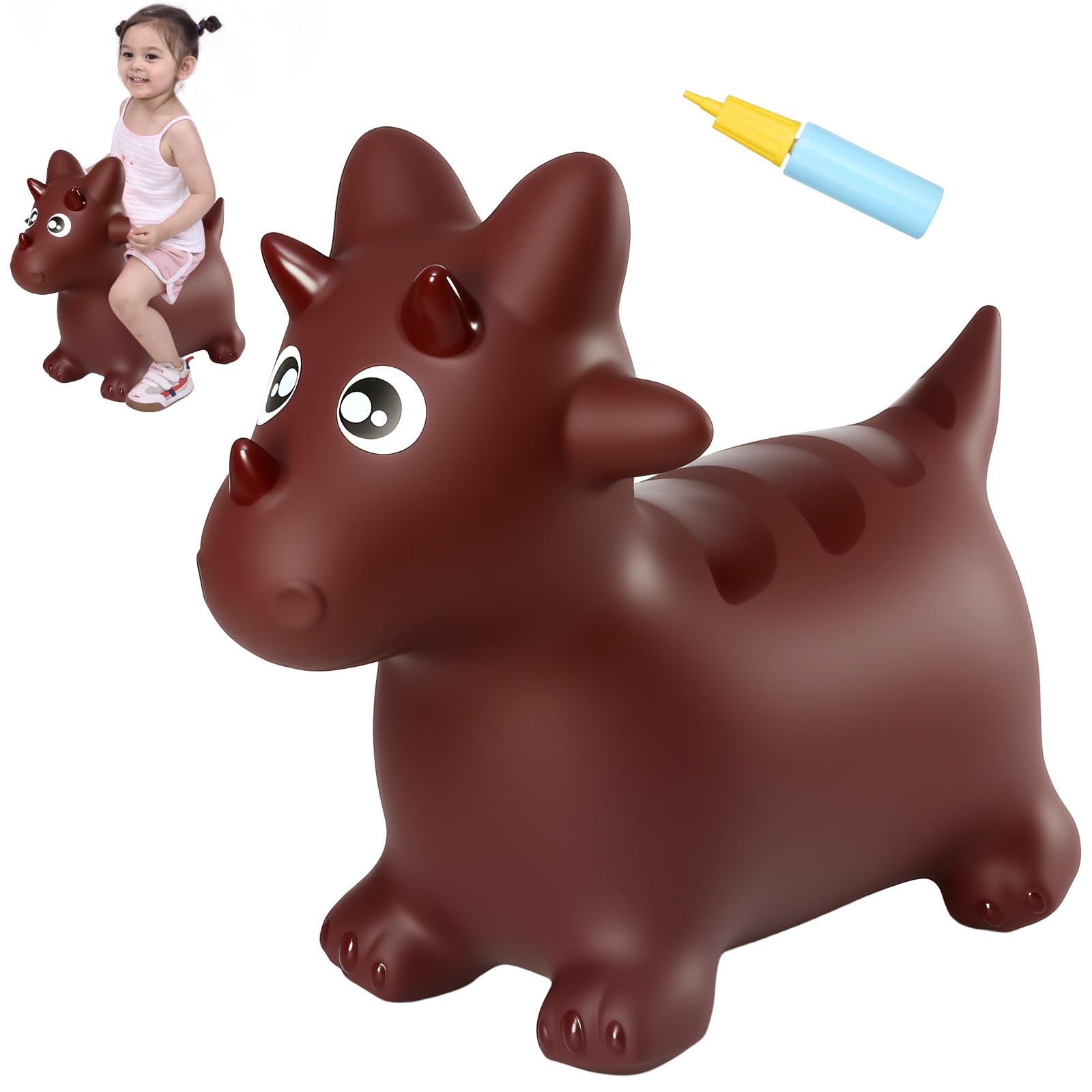 INPANY Bouncy Horse, Dinosaur Hopper Toys for Boys, Gifts Toy for Kid