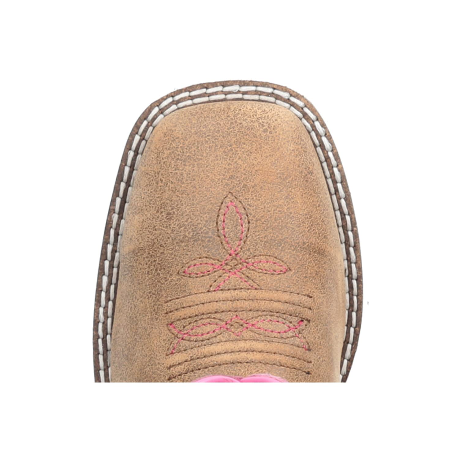 Smoky Mountain Boots | Tracie Series | Youth Western Boot | Square Toe Leather | Rubber Sole & Block Heel | Leather Upper & Tricot Lining