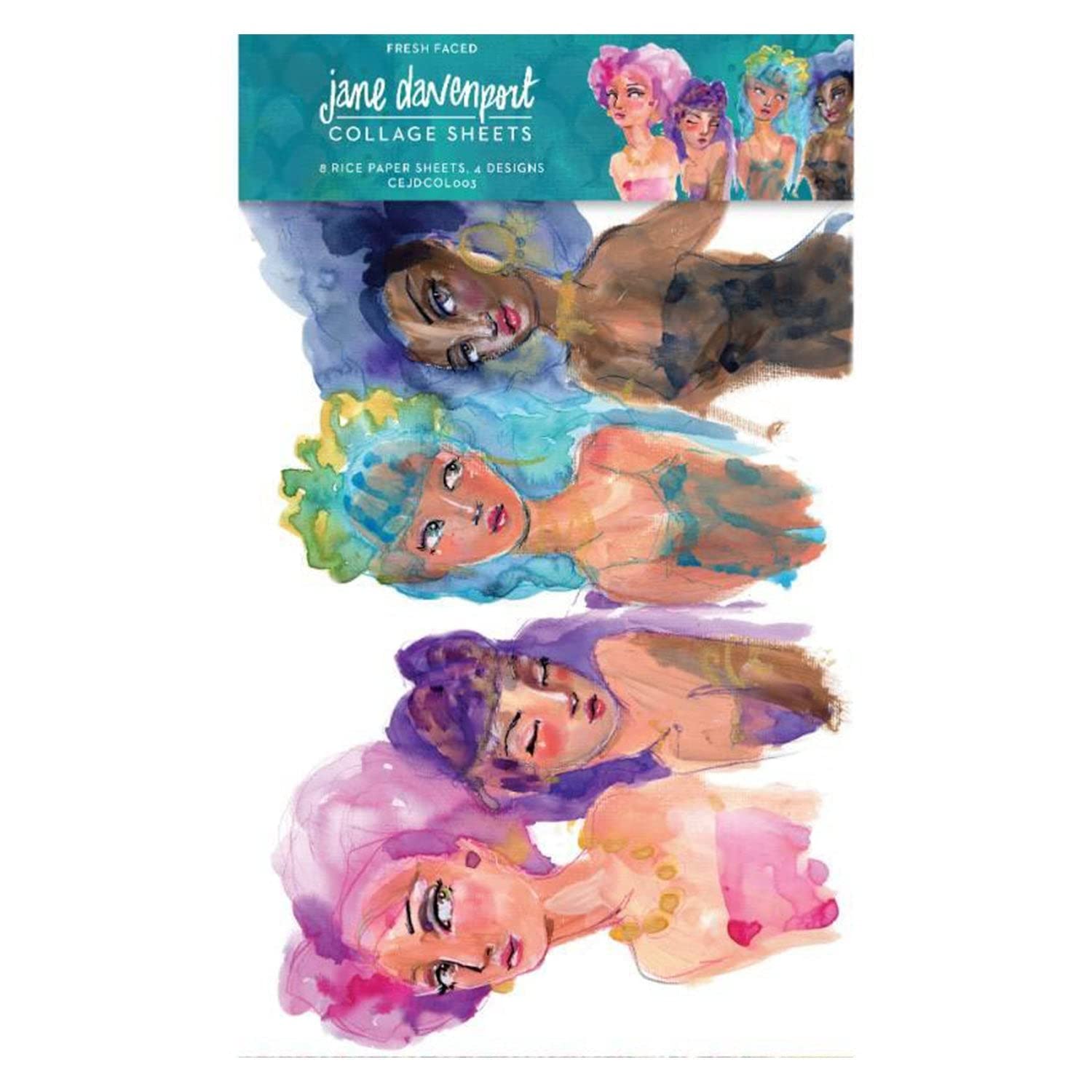 Creative Expressions Jane Davenport - Fresh Faced - Collage Sheets