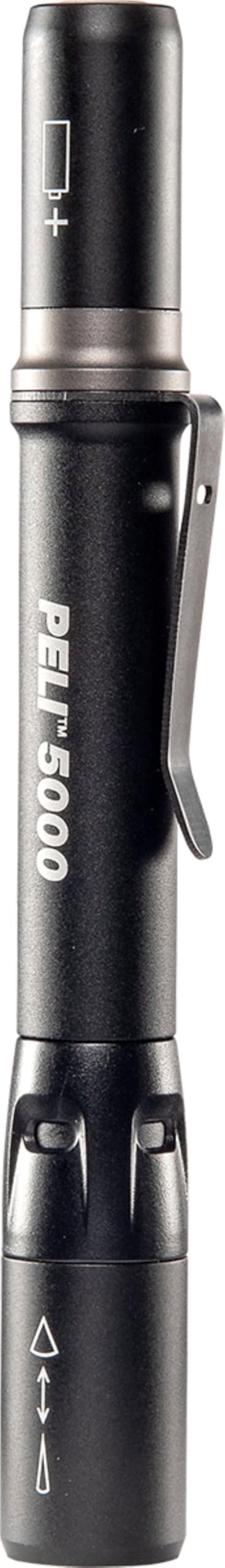 PELI 5000 Torcia LED Premium per uso professionale; classificazione IPX8; 223 lumen; Colore: Nero