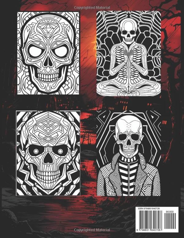 Miniatura 2 de Whimsical Wonders Skeleton Coloring Book - Embark on a Captivating and Therapeutic Coloring Expedition for Teens and Adults, Delving into the ...