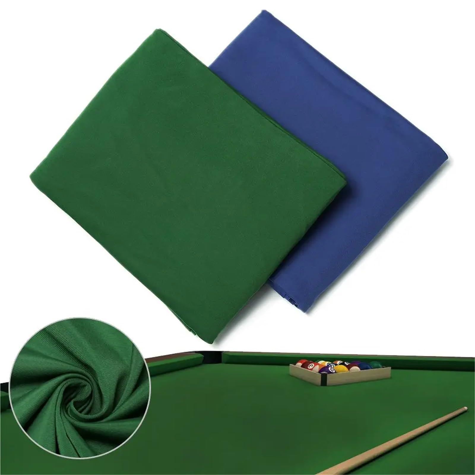 Sport Kammgarnwolle Billard Billardtischtuch Filz Zubehör Billardtischabdeckung Snookertisch Einseitiger Raum für Billardtische Turniere