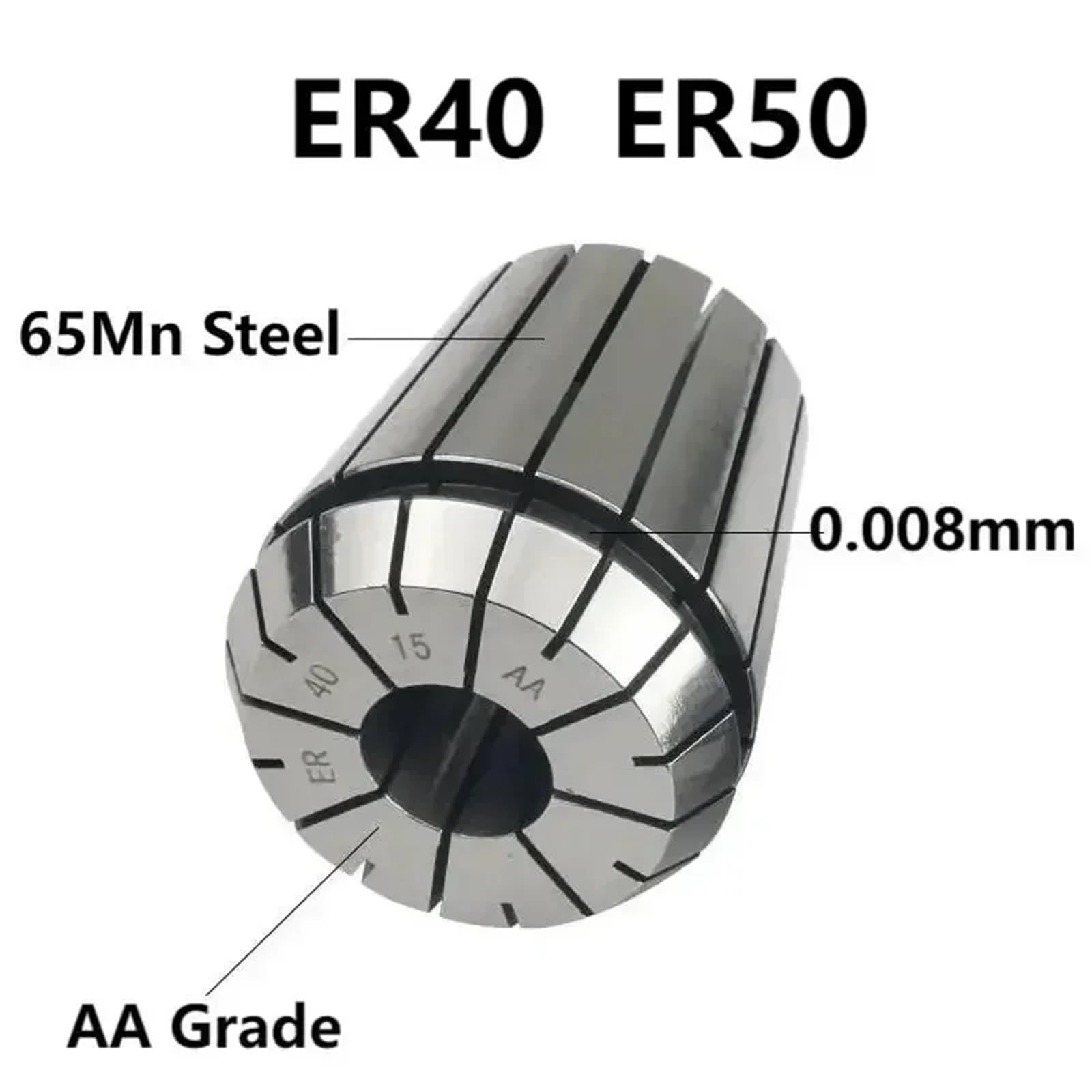 A ER40 ER50 Federspannfutterklemme 6 8 10 12 14 16 18 20 22 24 26 Mm Federspannzangensatz AA 0,008 ER Spannzange ER32(ER50-35mm)