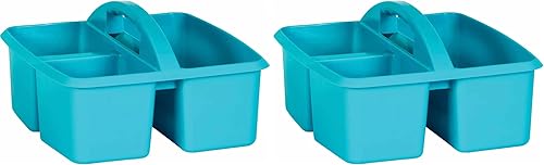 Miniatura 2 de Teach Create Resource - Carrito de almacenamiento de plástico verde azulado, 1 unidad (paquete de 1)